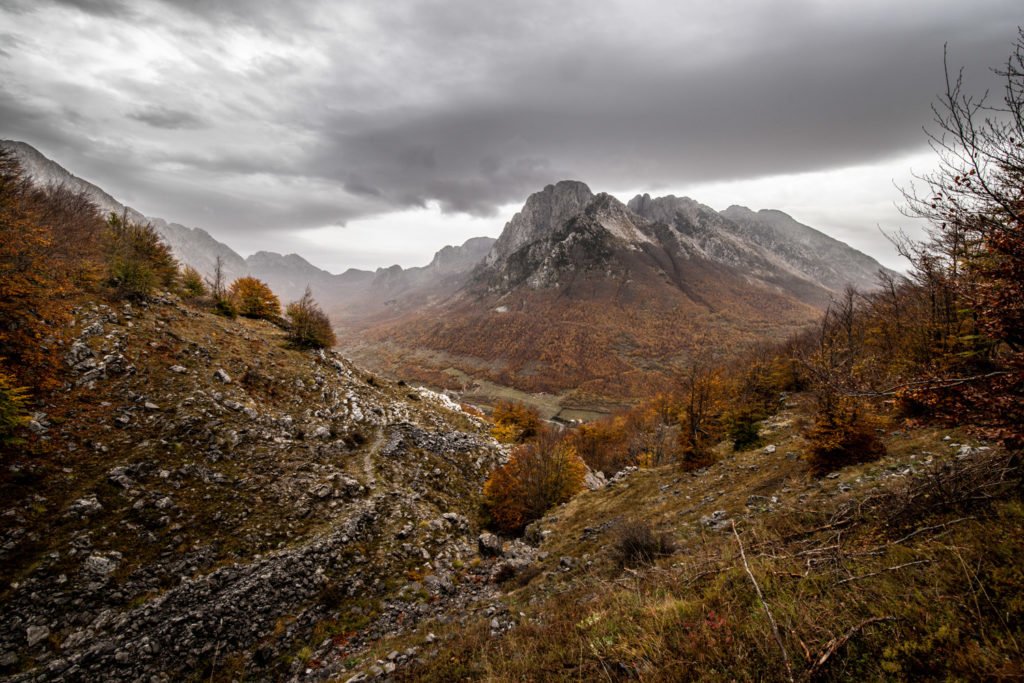 Hiking in Albania during our never-ending honeymoon. Landscape photography by Ellis Peeters